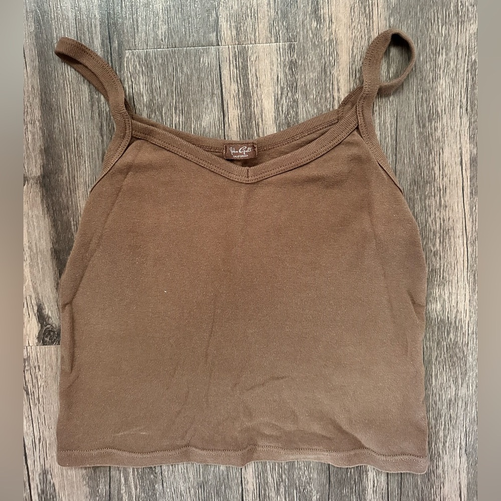 VINTAGE Brown Brandy Top